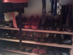 16 pairs of heels...