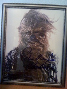 Chewbacca - signed pic