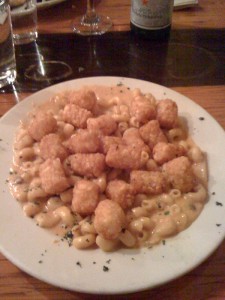 Mac & Cheese with tots at Q